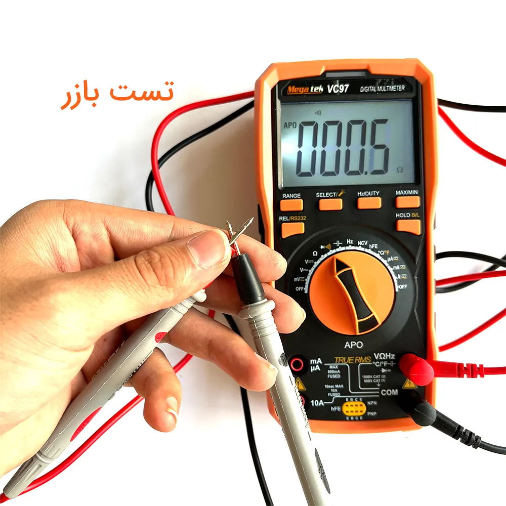 تست پیوستگی یا بازر با مولتی متر