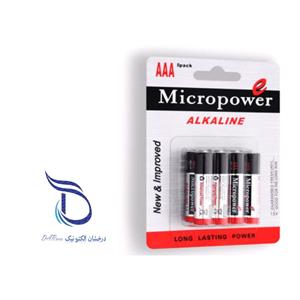 باتری نیم قلمی 4 عددی آلکالاین میکروپاور MICROPOWER