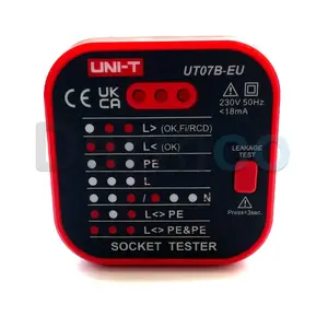 سوکت تستر RCD یونیتی UNI-T UT07B-EU ( نمایندگی فروش )