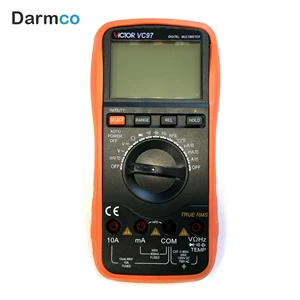 مولتی متر دیجیتال اصل ویکتور VICTOR VC97 (آی سی لحیمی)(دو فیوز) ORIGINAL